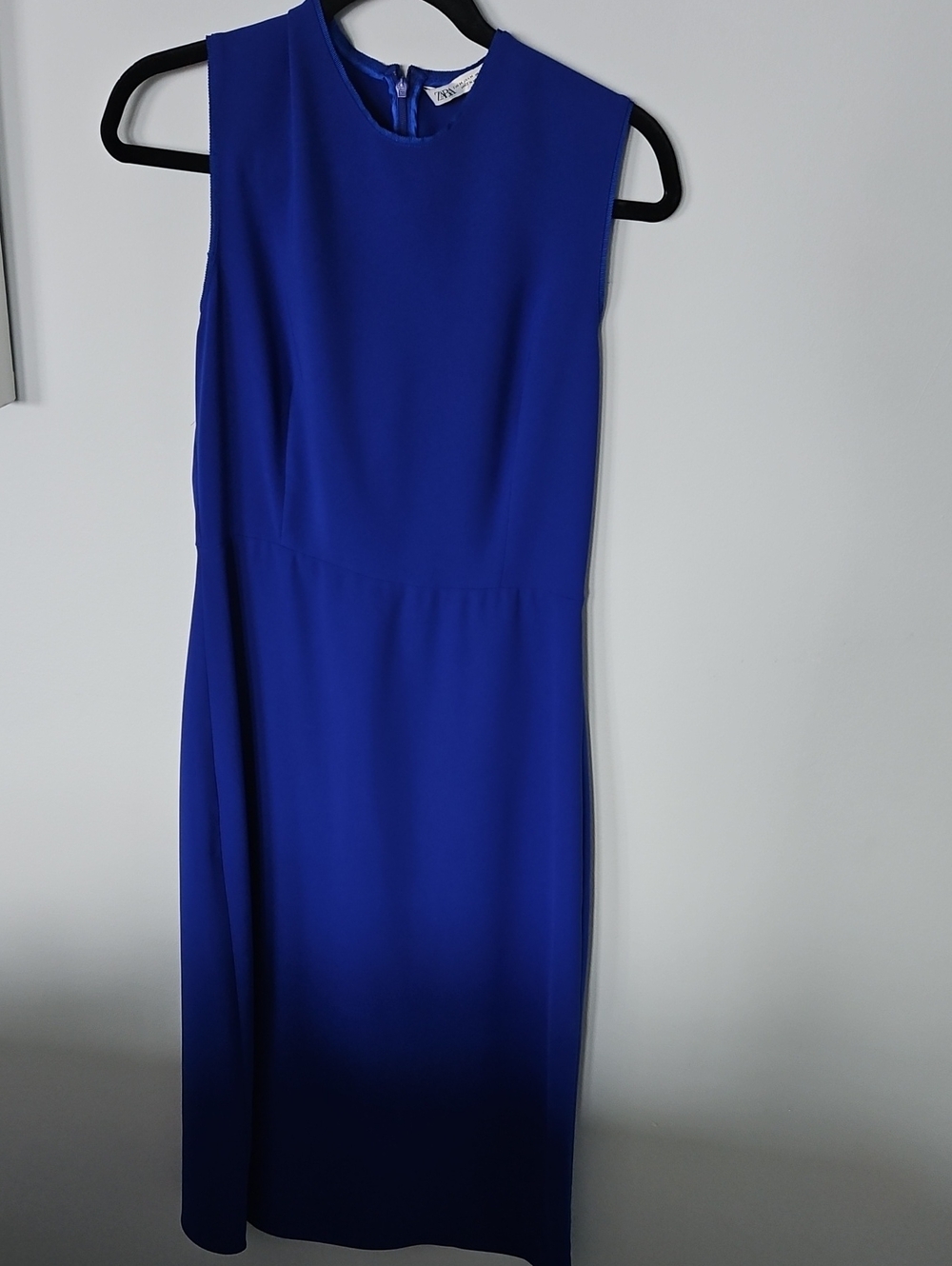 Zara Cobalt Blue Midi Sheath Dress